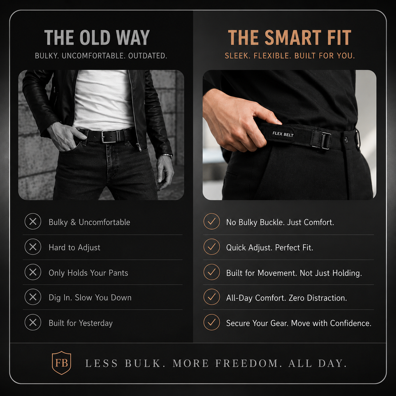 Belt worn casually
